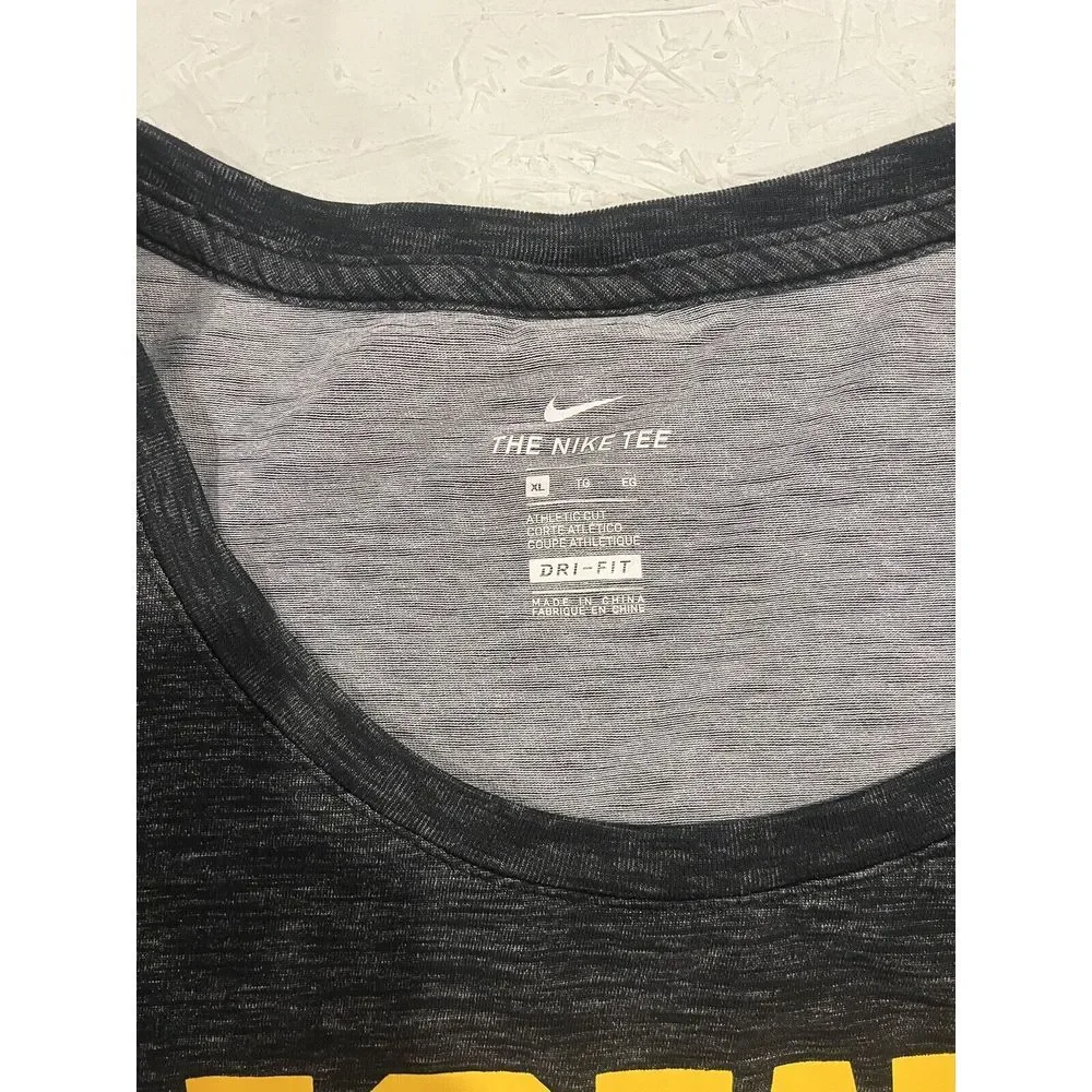 Iowa Hawkeyes Womens Shirt Nike XL Heather Gray Long Sleeve Dri-Fit Logo - Picture 6 of 9